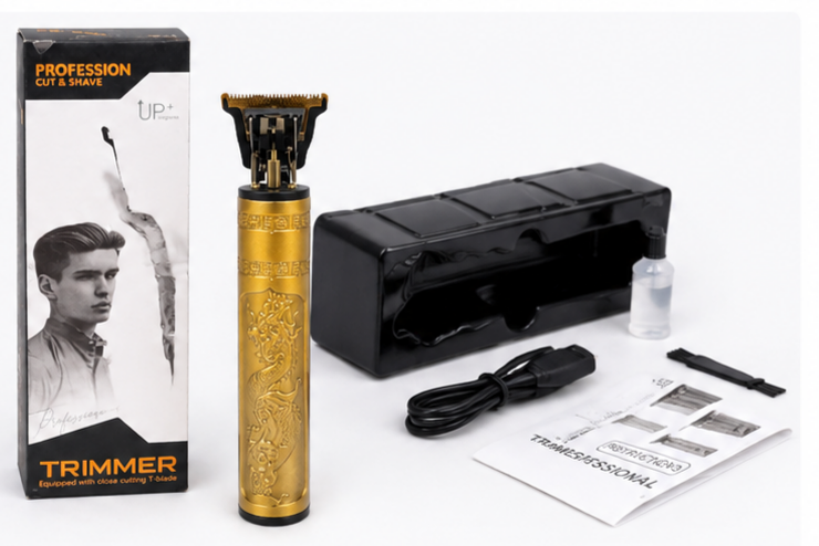 ماشین خط زن حرفهای شارژی مدل Dragon Gold T9 اورجینال