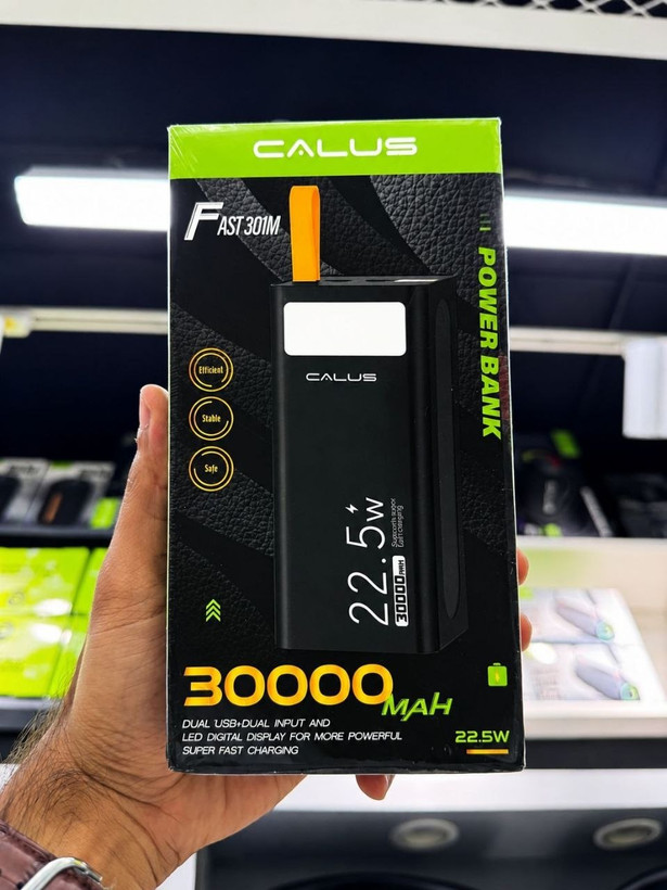 پاوربانک CALLUS FAST301M ظرفیت 30000 میلیآمپر