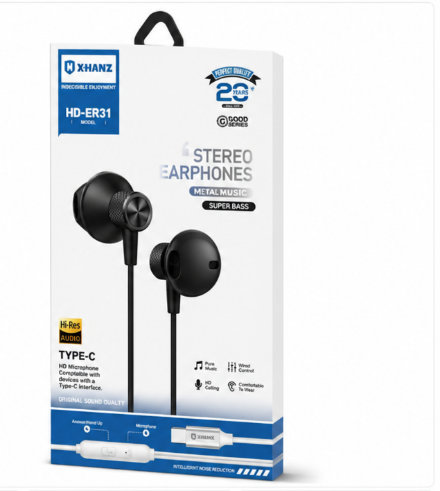 هندزفری سیمی Type-C مدل X-HANZ HD-ER31