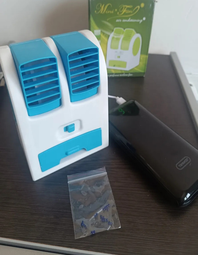 پنکه آبی رو میزی ( کولر آبی مینیمال)
